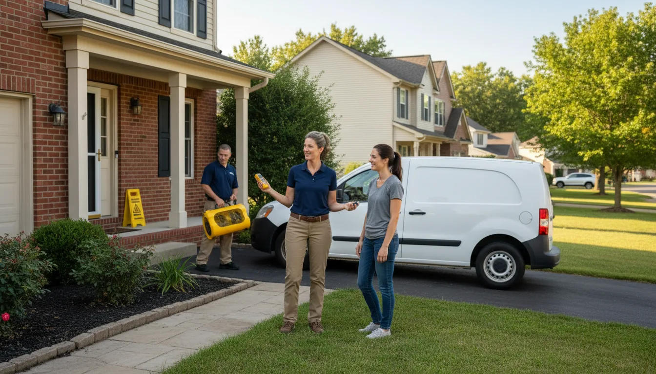 Residential water damage restoration in Radnor, PA